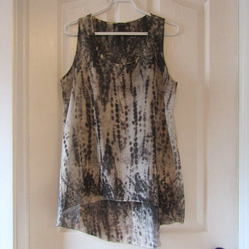 Smoky Gray flowing Sleeveless blouse